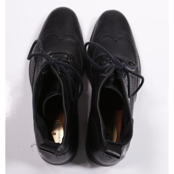 Banana Republic Mens Black Wingtip Ankle Leather Boots US 8.5 - Picture 5 of 12